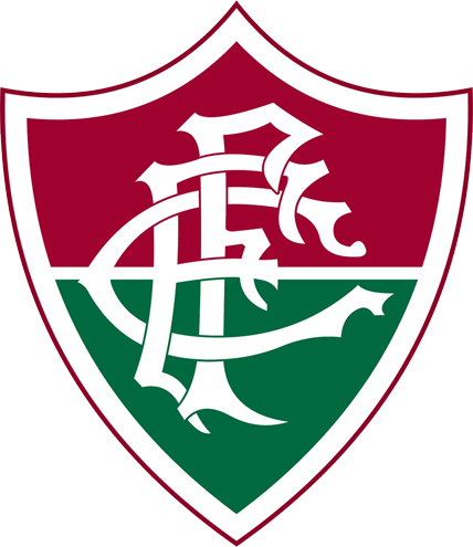 Official emblem of Fluminense Football Club, featuring the FFC monogram in white over a maroon and green shield.