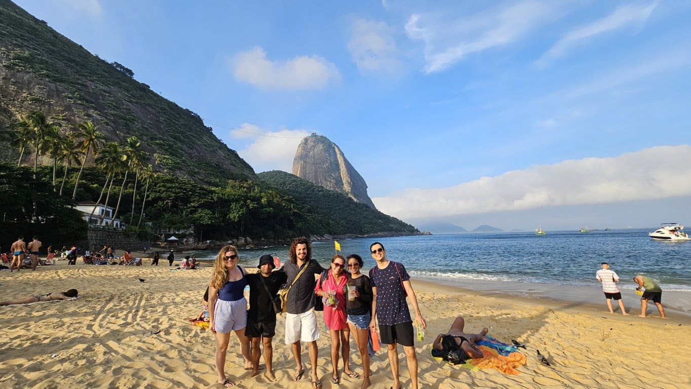 Relaxing at Praia Vermelha